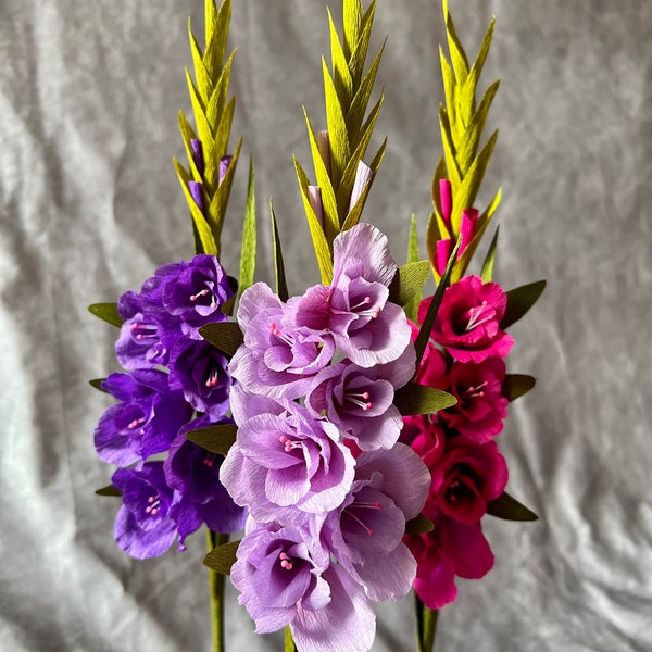 Crepe Paper Gladiolus