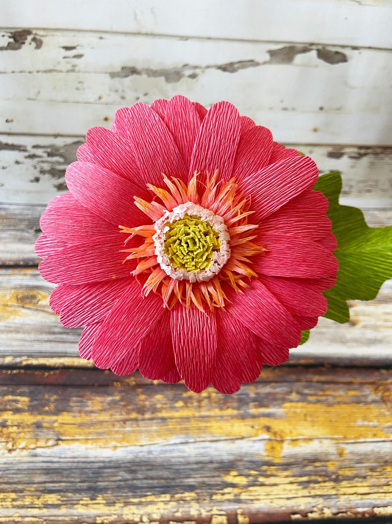 Crepe Paper Gerbera Daisy Etsy