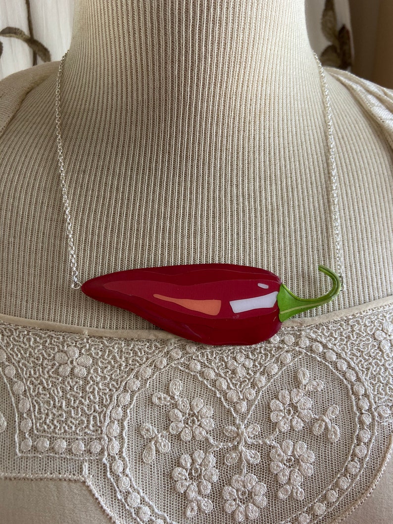 Red Jalape\u00f1o Necklace