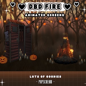 DBD Creepy Animated Screens : &quot;Dead Fire&quot; | Loading, Paused, Offline | Creepy, Halloween, Skulls, Fire, Totems, Candles, Lights, Trees