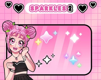 10 Stream Animated Sparkles Add-ons for your Stream | Add on any BG, Image, Video! 3 Step Tutorial Included!