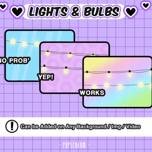 7 Lights Add-ons for your Stream: Lights & Bulbs Add on any BG, Image, Video 3 Step Tutorial image 4