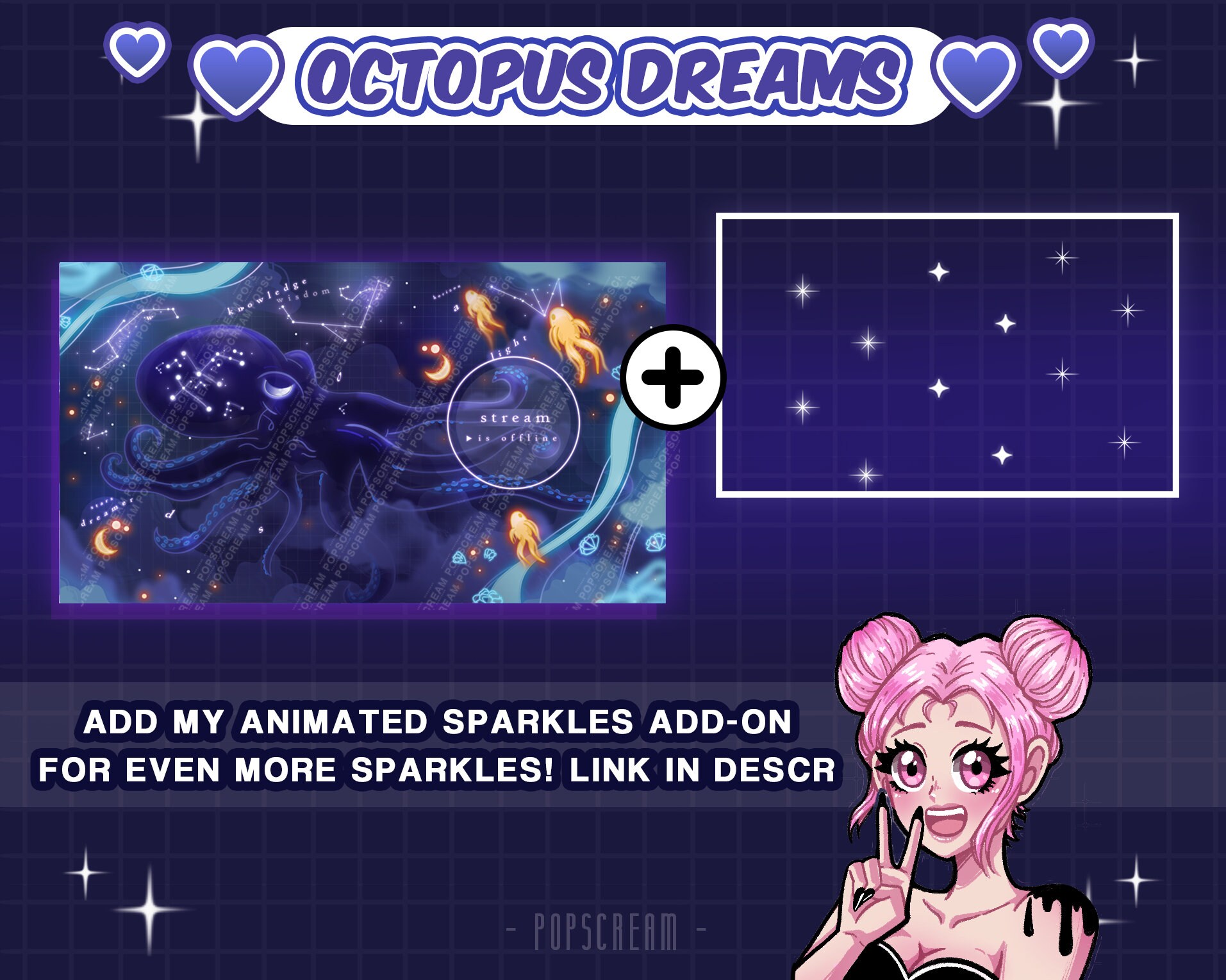 Dreamy Animated Screens : Octopus Dreams | Etsy