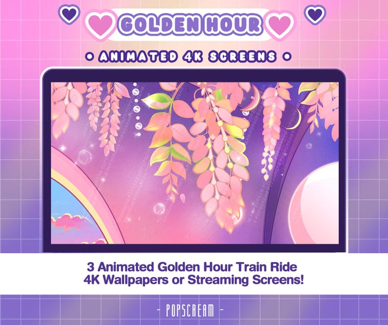 Animated Golden Hour Train Ride 4K Wallpaper (MP4) - Etsy