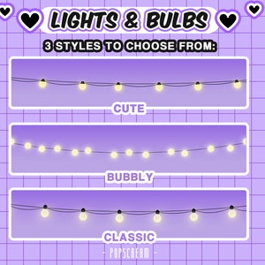 7 Lights Add-ons for your Stream: Lights & Bulbs Add on any BG, Image, Video 3 Step Tutorial image 2