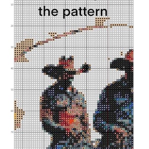 Western Scene cross Stitch Pattern Instant Download Gift For Her western-scene-cross-stitch-pattern-instant-download-gift-for-her