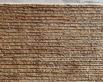 Soumak Braided Scandinavian Jute Rug - Indoor Outdoor Decor. Customization Available - TheBrotherSisterCo.
