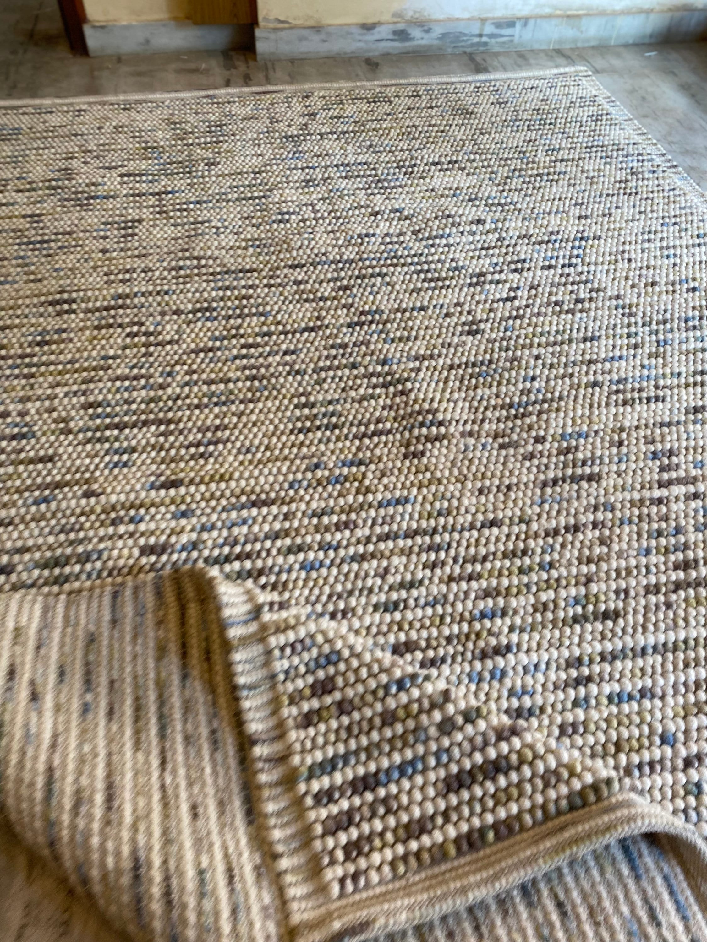 Reste De Tapis En Laine Naturelle – Bouclée – 4 X 2,30 M – Gris – The Rug Retailer