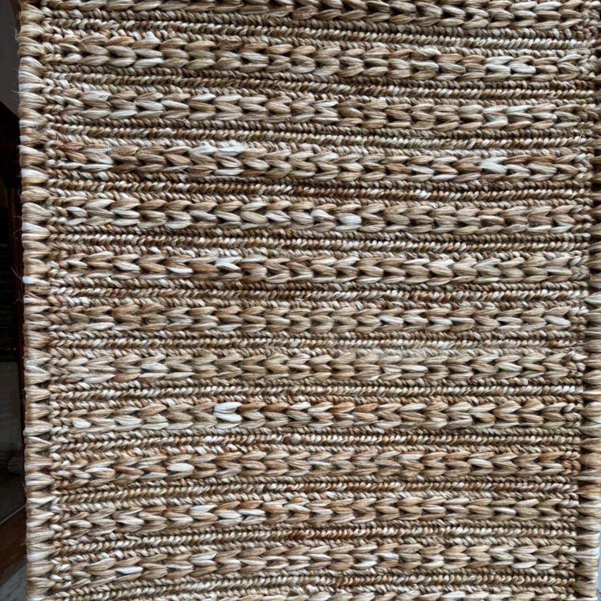 Handmade Sumac Braided Jute Rug - Natural & Bleached - Indoor/outdoor ...