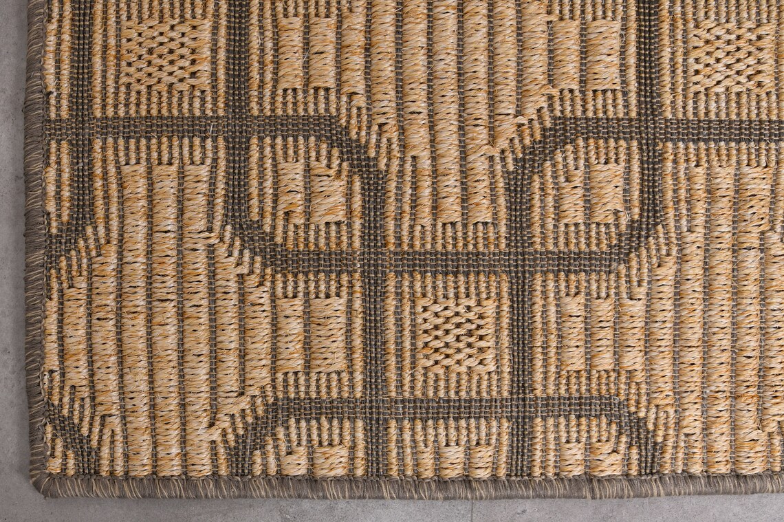Heavy Natural Woven Sisal Area Rug With Rubber Backing. Etsy Canada