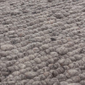 Grey & Off White Hand Woven Hand Knitted SoHo Chunky Wool, Flatweave Area Rug. Customization Available. - TheBrotherSisterCo
