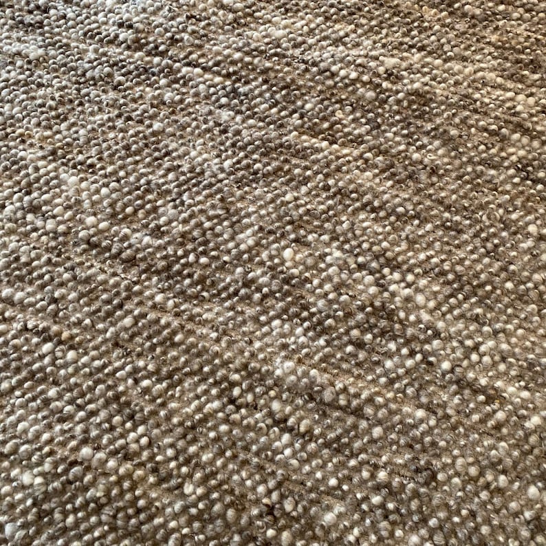 Hand Woven Chunky Wool Beige & Grey Wool Rug. Available in - Etsy