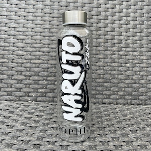 Anime Glass Water Bottle