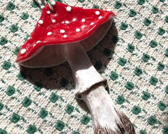 Amanita Mushroom Christmas Ornament