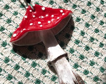 Amanita Muscaria Ornament Handmade Fly Agaric