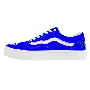 Italia Low Top Flat Sneakers Blu Italy Flag Map Shoes Gift Idea For Italians Italian Flag Sneakers Italy Flat Sneakers