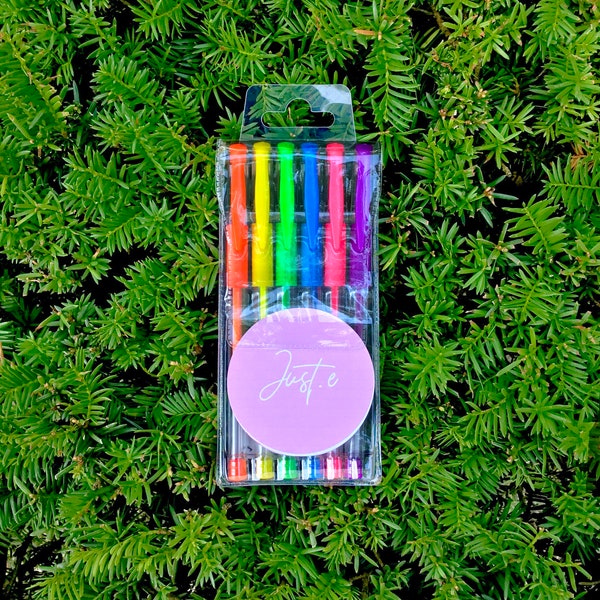 Neon Gel Pens - 6 pk