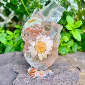 4” Resin Anatomically Correct Heart Decor / Anatomical Heart Organ Piece / Halloween Decorations/ Medical Art / Floral Resin / Floral Heart