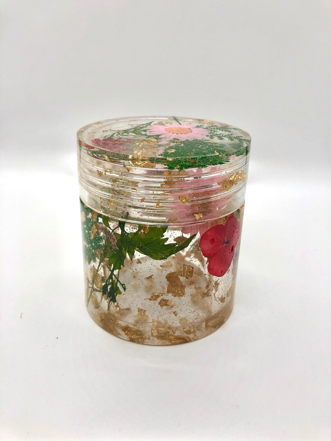 5 ounce Circular Stash Jar / Resin Container / Small Storage Etsy
