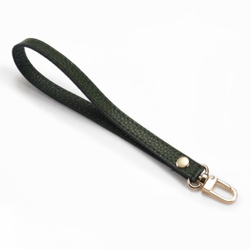 1 PCS Leather Mini Clutch Bag Handle,PU Leather Wristlet Strap For Wristlet Wallet,Replacement Wristlet Strap Handle for Zip Pouch image 5