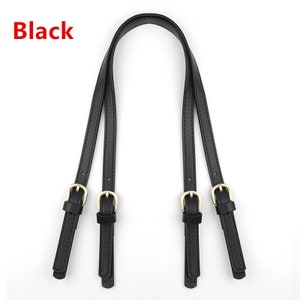 Leather Purse Handles Wallet Straps Replacement DIY Shoulder Bag Detachable  78cm Handbag Handle Belt - Black 