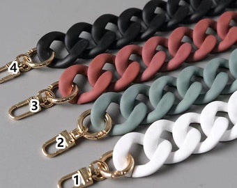 Acrylic High Quality bag strap,Metal Purse Bag Replacement Strap ,Handbag Handle Chain, Crossbody Bag Strap,45cm/85cm/120cm