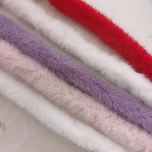 High Quality  2 Meters Faux Fur Trim,Sewing Supply Material,Faux Mink fur trim,For Sewing Craft Material