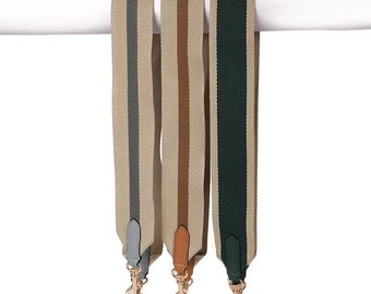 6 CM  Canvas Leather Bag Strap,Canvas Shoulder Handbag Strap, Replacement Handle ,Bag Accessories,Crossbody Bag Strap