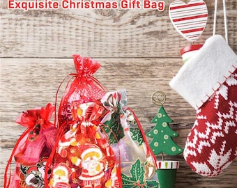100pcs 4"x6" /5"x7" Organza Gift Bags With Drawstring Pouch Jewelry Party  Festival Gift Bags Candy Bags Christmas Gift Bags