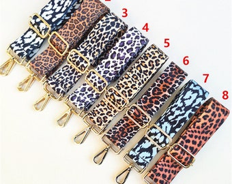 Adjustable leopard bag strap, Purse Bag Replacement Strap ,Shoulder Purse Strap, Handbag Handle Chain, Crossbody Bag Strap