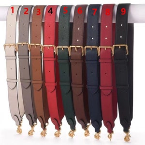 9 Color High Quality Leather Strap, Shoulder Bag Replacement ,Handbag Handle Purse Handle Purse Strap image 1