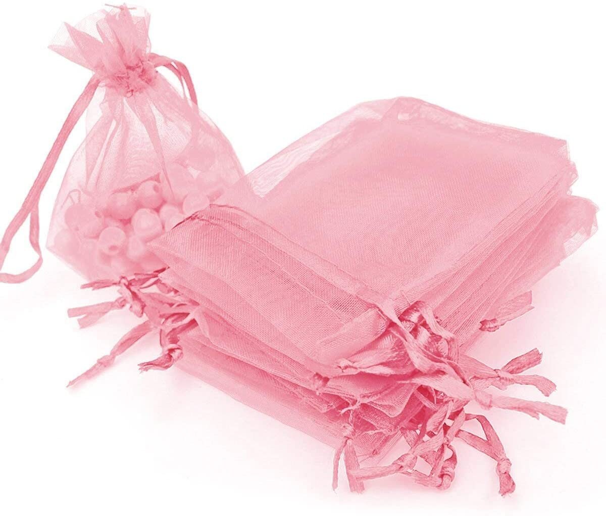 100pcs 4 X 6 Inch Pink Organza Bags Gift Bags Organza Etsy