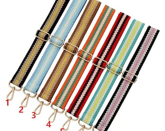 Cinturino per borsa a tracolla in tela di cotone a 7 colori, cinturino di ricambio per borsa, tracolla per borsa a tracolla, manico di ricambio, accessori per borse