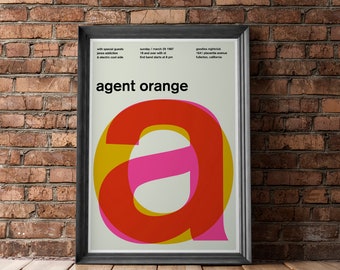 Agent Orange Band Etsy Agent Orange Band Etsy