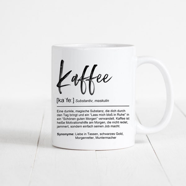 Kaffeetasse Kaffee Definition Tasse Lustiges Geschenk Kaffeetrinker Kaffeeliebhaber