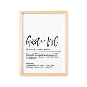 Bathroom Decoration Guest Toilet Picture With Definition Bathroom Poster Gift For Moving In image 1