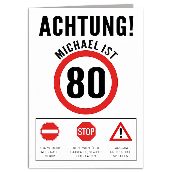 Geburtstagskarte Zum 80. – Lustiger Spruch „79 + 1 Today“, Innen Blanko, Aus Recyceltem Papier, Made In UK