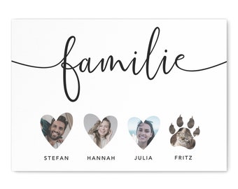Family picture personalized with photo Family poster Family poster Gift for moving in | Digital download PDF file