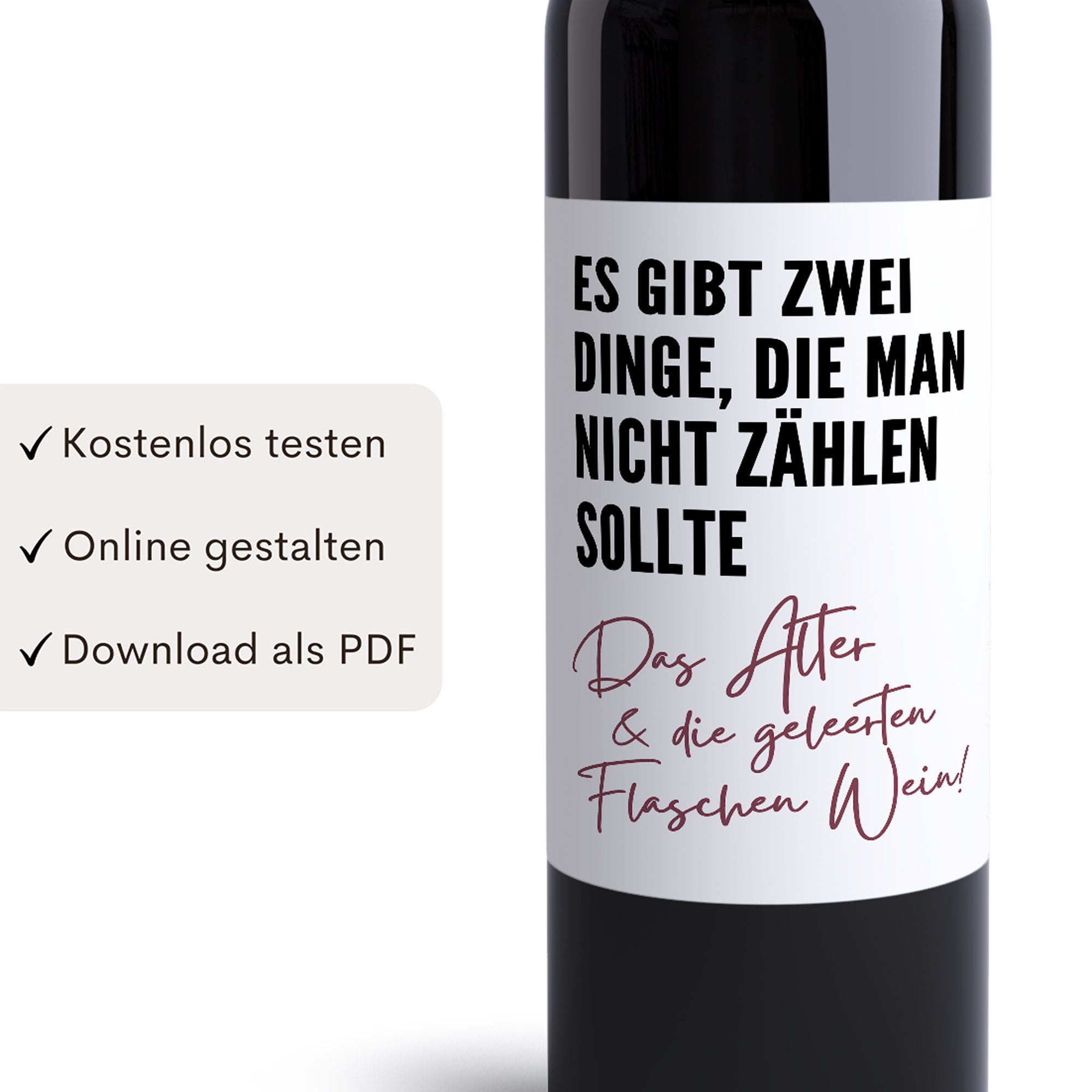 Wein Etiketten Personalisiert Freundinnen Geschenk Zum Geburtstag  Flaschenetiketten (2er Set)
