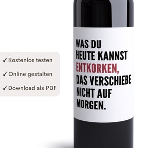 Personalized Wine Bottle Labels 30th Birthday Gift (Set of 2) | Digital Download PDF