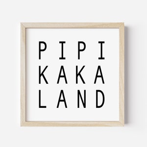 Pipikakaland Poster Bathroom Decoration Guest Toilet Picture For The Toilet (Without Frame)