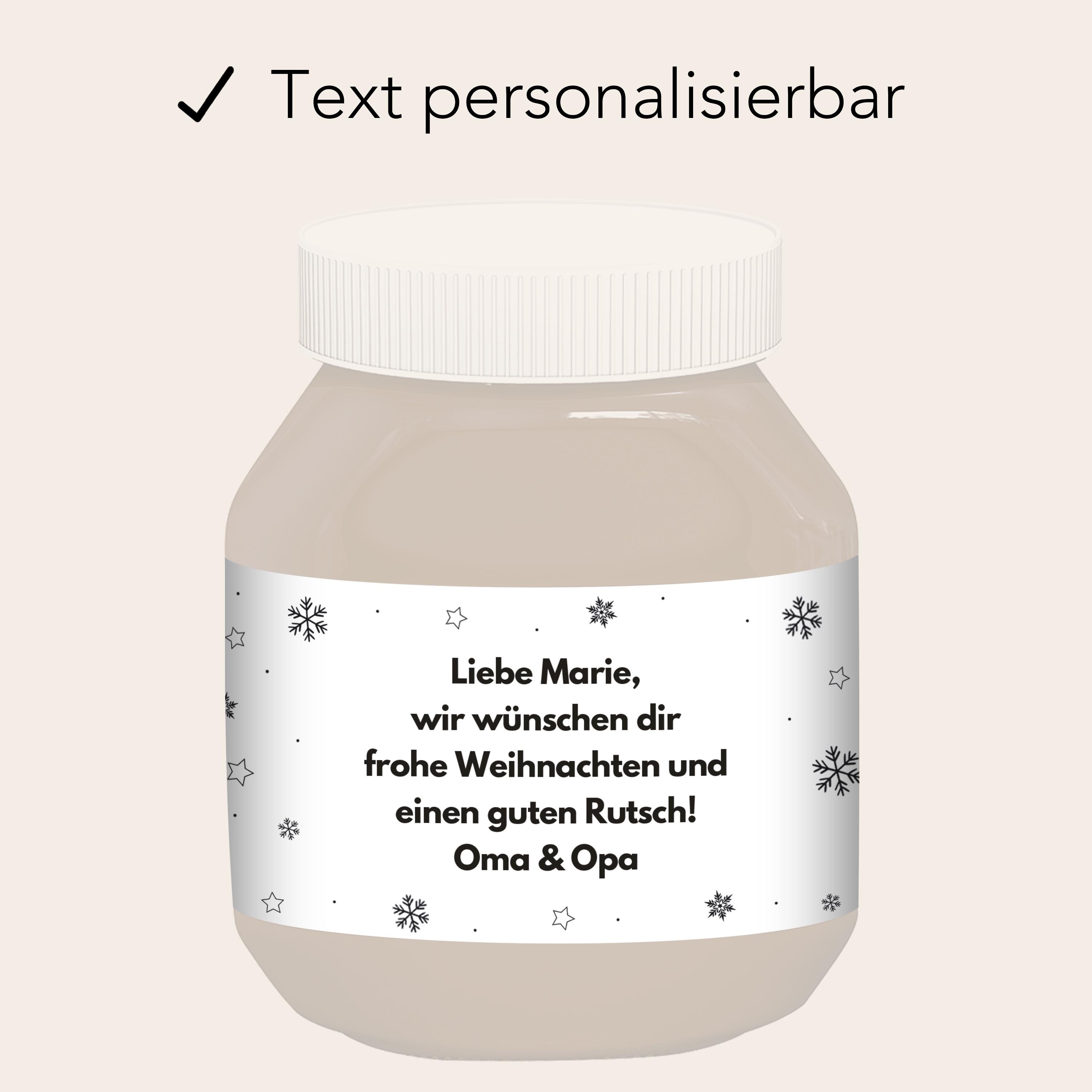 Produktbild von 1 Stück Nutella-Glasetikett, Personalisierter Schokolan-Vinylaufkleber, Lustiges Neuheitsgeschenk Für Geburtstag, Weihnachten, Hochzeit, Namensschild