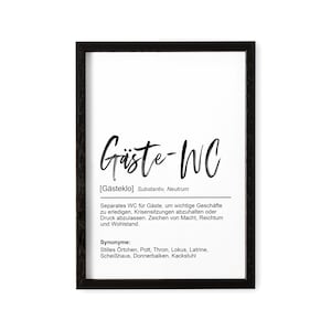 Bathroom Decoration Guest Toilet Picture With Definition Bathroom Poster Gift For Moving In image 2