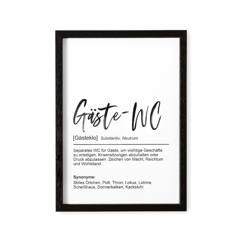 Bathroom Decoration Guest Toilet Picture With Definition Bathroom Poster Gift For Moving In image 2