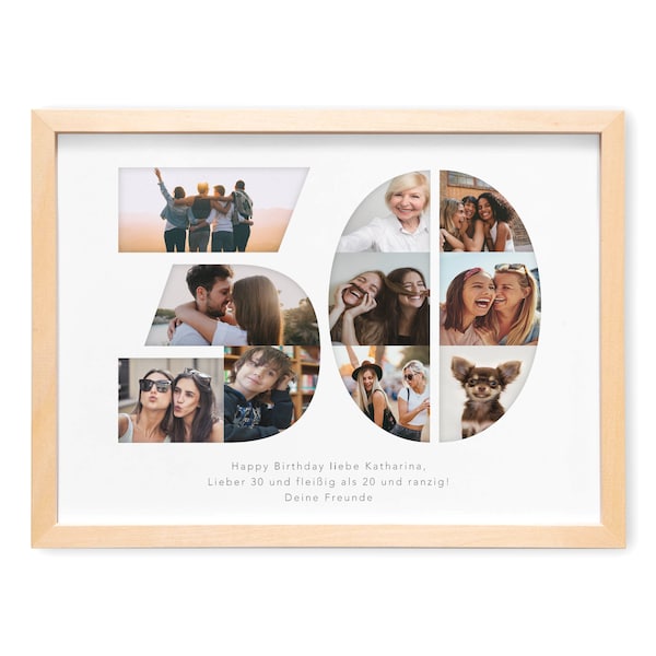 30th birthday woman man gift photo collage 30 personalized with photos photo gift birthday gift