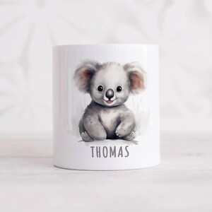 Koala Spardose Kinder personalisiert mit Namen Geldgeschenk zum Geburtstag für Jungen & Mädchen Geschenk Sparschwein aus Keramik