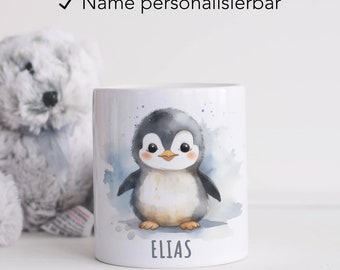 Personalisiertes Sparschwein Mit Namen – Keramik, Tiermotive (Fuchs, Pinguin, Panda), 9,5x8 Cm