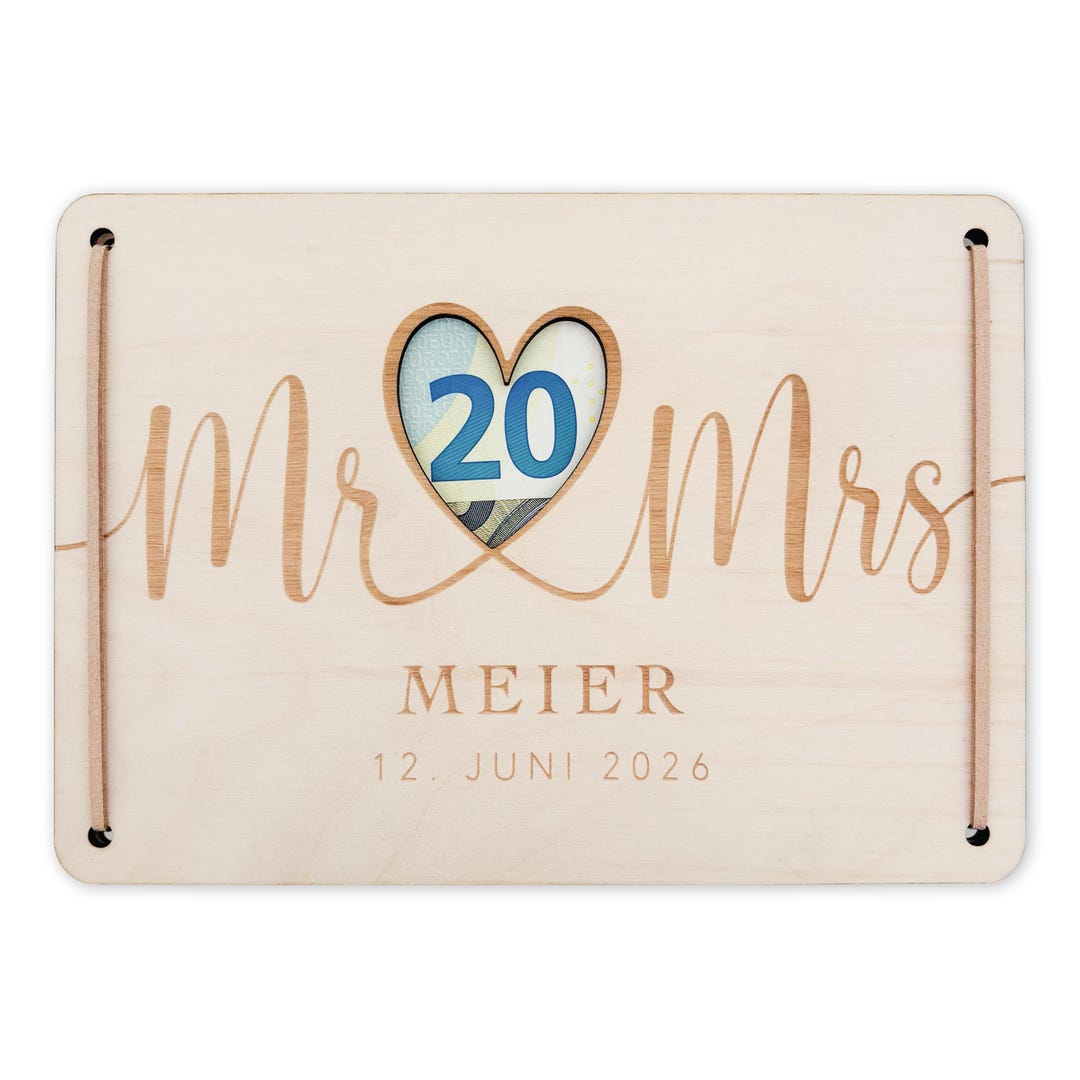 BELLALICHT Hochzeitskarte Für Geldgeschenke – Mit Umschlag & Zubehör, Elegant & Persönlich