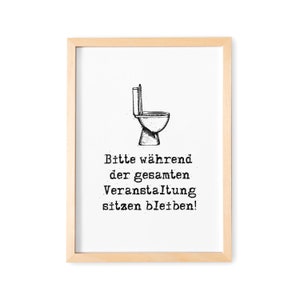 Einzugsgeschenk Badezimmer Deko Poster Gäste WC Schild Bild Gästebad