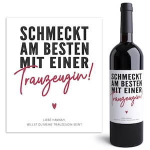 Seras-tu ma demoiselle d'honneur étiquette de bouteille personnalisée témoin de mariage demander cadeau étiquette de vin | Téléchargement numérique du fichier PDF